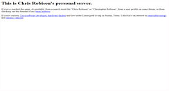 Desktop Screenshot of chrisrobison.org